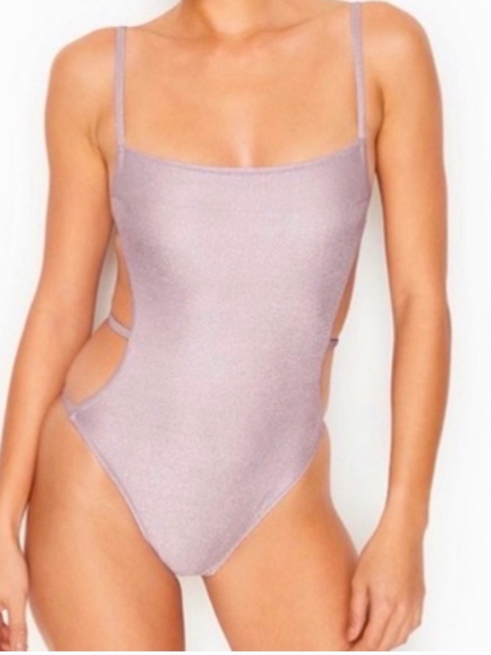Victoria's Secret Silver Strappy One
Piece Swimsuit